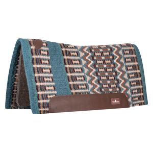 Classic Straight Blanket Top 1-in Horse Saddle Pad Peacock/Emerald 32 x 34 - Item # 52853