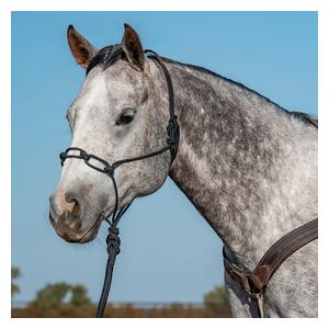 Chain Link Rope Horse Halter Black - Item # 52856