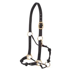 Nylon Rope Combo Horse Halter Black - Item # 52861