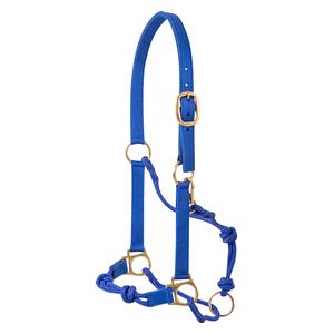 Nylon Rope Combo Horse Halter Blue - Item # 52861