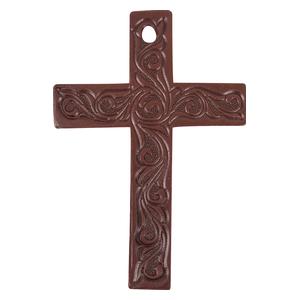 Leather Cross Air Freshener Chocolate - Item # 52863
