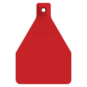 Herdsman 2-Piece Blank Cow Rivet ID Ear Tags Red - Item # 52893