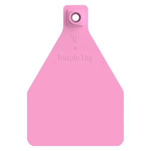 Herdsman 2-Piece Blank Cow Rivet ID Ear Tags Pink - Item # 52893