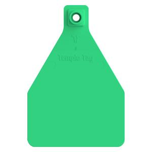 Herdsman 2-Piece Blank Cow Rivet ID Ear Tags Green - Item # 52893