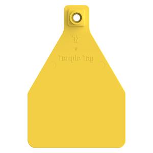 Herdsman 2-Piece Blank Cow Rivet ID Ear Tags Yellow - Item # 52893