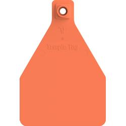 Herdsman 2-Piece Blank Cow Rivet ID Ear Tags Orange - Item # 52893