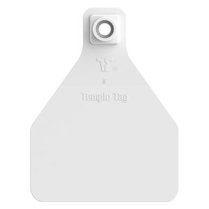 Herdsman 2-Piece Blank Calf Rivet ID Ear Tags White - Item # 52895