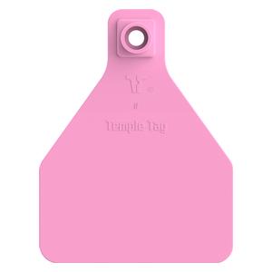 Herdsman 2-Piece Blank Calf Rivet ID Ear Tags Pink - Item # 52895