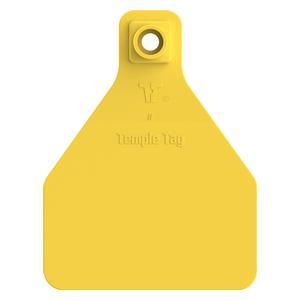 Herdsman 2-Piece Blank Calf Rivet ID Ear Tags Yellow - Item # 52895
