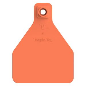 Herdsman 2-Piece Blank Calf Rivet ID Ear Tags Orange - Item # 52895