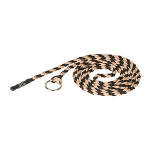 STS Ranch Tie String with Stainless Steel Ring Black/Tan - Item # 52905