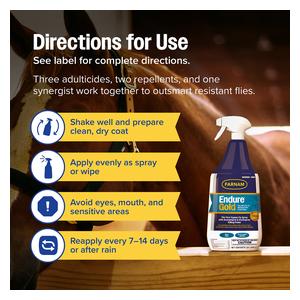 Endure Gold Killer Fly and Mosquito Control Spray for Horses 32 oz - Item # 52947