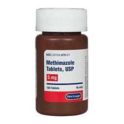 Methimazole for Cats 5 mg 100 ct - Item # 534RX