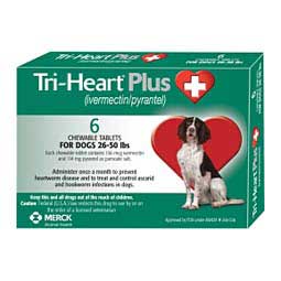 Tri-Heart Plus for Dogs (Compares to Heartgard Plus) 26-50 lbs 6 ct - Item # 547RX