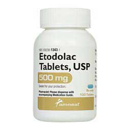 Etodolac for Dogs 500 mg 100 ct - Item # 590RX