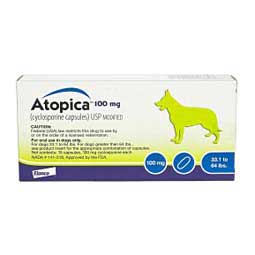 Atopica for Dogs 33.1-64 lbs 100 mg 15 ct - Item # 614RX