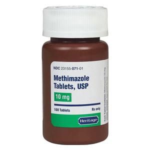 Methimazole 10 mg 100 ct - Item # 660RX