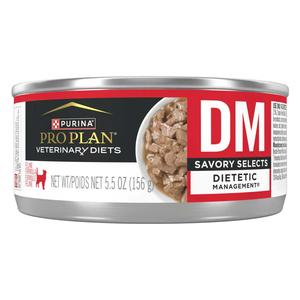 Pro Plan DM Dietetic Management Savory Selects Canned Cat Food 5.5 oz 24 ct - Item # 70042