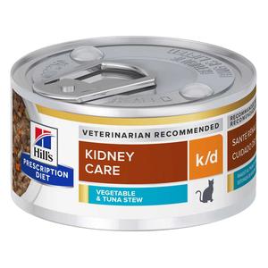 Kidney Care k/d Vegetable and Tuna Stew Canned Cat Food 2.9 oz 24 ct - Item # 70093