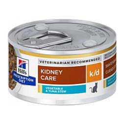 Kidney Care k/d Vegetable & Tuna Stew Canned Cat Food 2.9 oz (24 ct) - Item # 70093