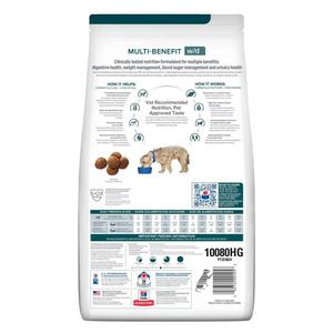 Multi-Benefit Digestive, Weight, Glucose, Urinary Management w/d Chicken Flavor Dry Dog Food 27.5 lb - Item # 70125
