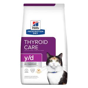 Thyroid Care y/d Chicken Flavor Dry Cat Food 8.5 lb - Item # 70148