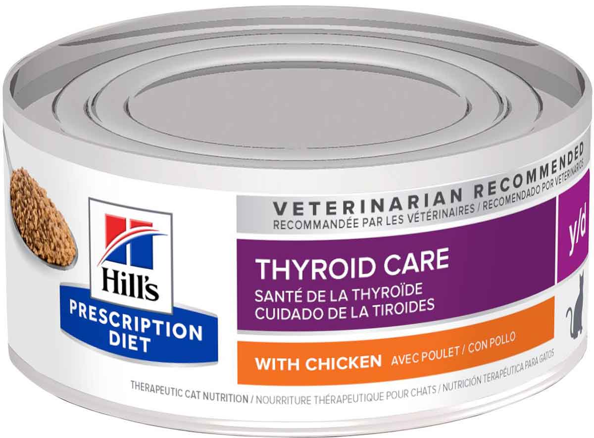 Thyroid Care y/d Chicken Flavored Canned Cat Food
