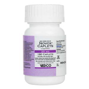 Novox Carprofen Caplets for Dogs (compares to Rimadyl) 25 mg 180 ct - Item # 760RX
