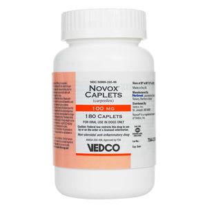 Novox Carprofen Caplets for Dogs (compares to Rimadyl) 100 mg 180 ct - Item # 764RX