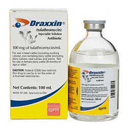 Draxxin Tulathromycin for Cattle and Swine 100 ml - Item # 768RX