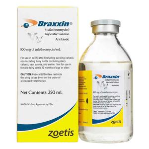 Draxxin Tulathromycin for Cattle and Swine 250 ml - Item # 769RX