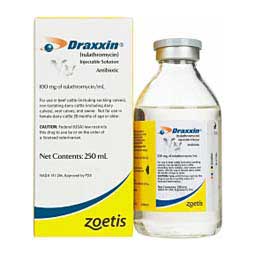 Draxxin Tulathromycin for Cattle and Swine 250 ml - Item # 769RX
