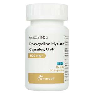 Doxycycline Capsules 100 mg 50 ct - Item # 823RX