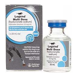 Legend (Hyaluronate Sodium) for Horses 5 ds 20 ml IV use only - Item # 834RX