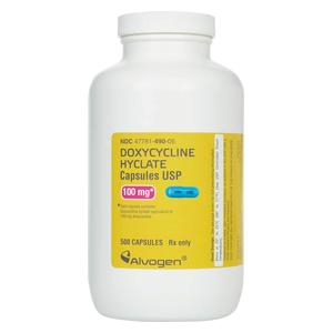 Doxycycline Capsules 100 mg 500 ct - Item # 895RX