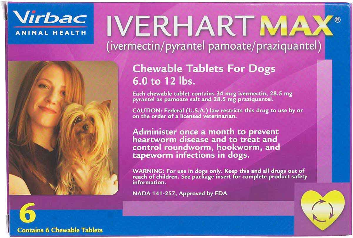 Iverhart Max For Dogs Virbac Safe Pharmacy Heartworm Prevention Rx 