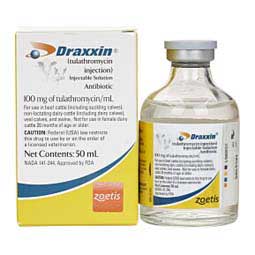 Draxxin Tulathromycin for Cattle and Swine 50 ml - Item # 960RX
