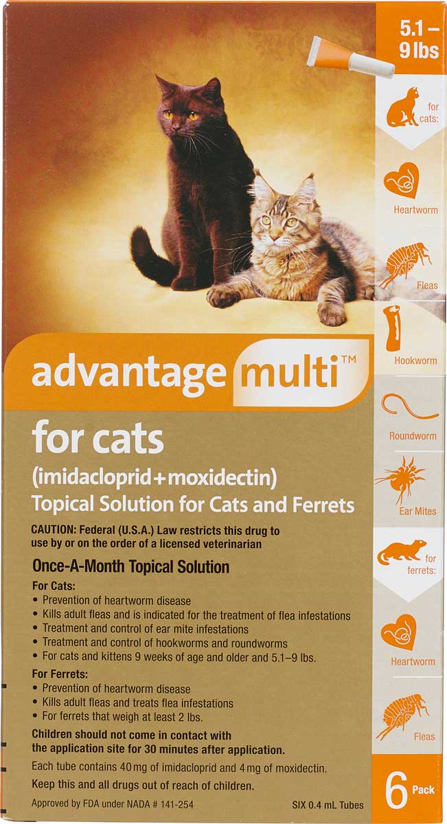 Advantage Multi for Cats Heartworm Prevention and Flea Treatment Bayer