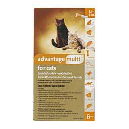 Advantage Multi for Cats Heartworm Prevention and Flea Treatment 5-9 lbs 6 ct - Item # 997RX