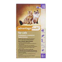 Advantage Multi for Cats Heartworm Prevention and Flea Treatment 9-18 lbs 6 ct - Item # 998RX