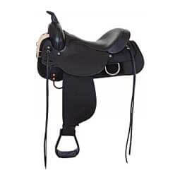6910 Lockhart Easy-Fit Cordura Western Trail Horse Saddle Black - Item # 17945